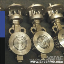 Lever Operated Wcb/CF8/CF8m Double Eccentric Butterfly Valve